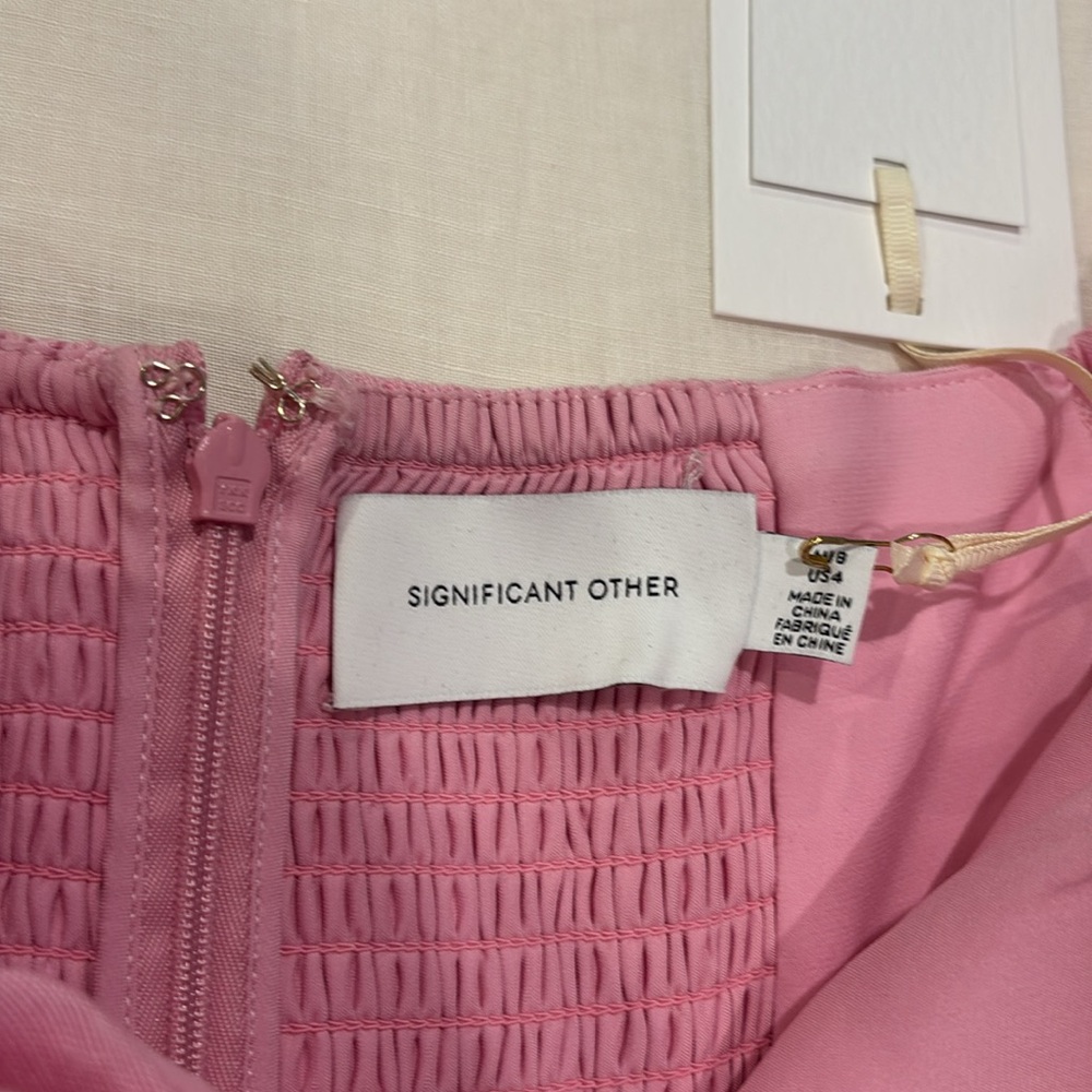 NWT Significant Other Camilla Dress in Pop Pink - Picture 7 of 8